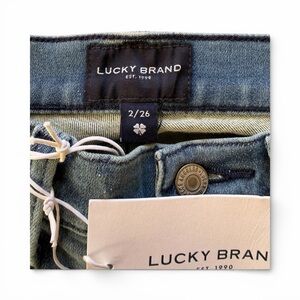 Lucky Brand Blue Denim Jeans, Size 2, mid rise straight leg; New w/Tags